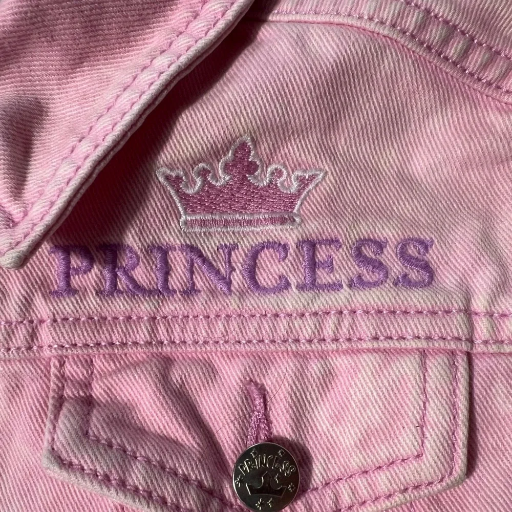 Disney Princess‎ Girls Pink Acid Wash Denim Jacket Size 5 SP2522092PR